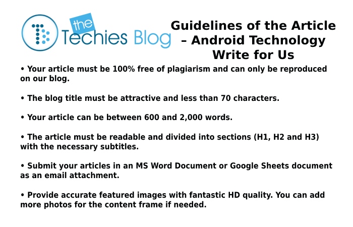 Guidelines For The Techies Blog