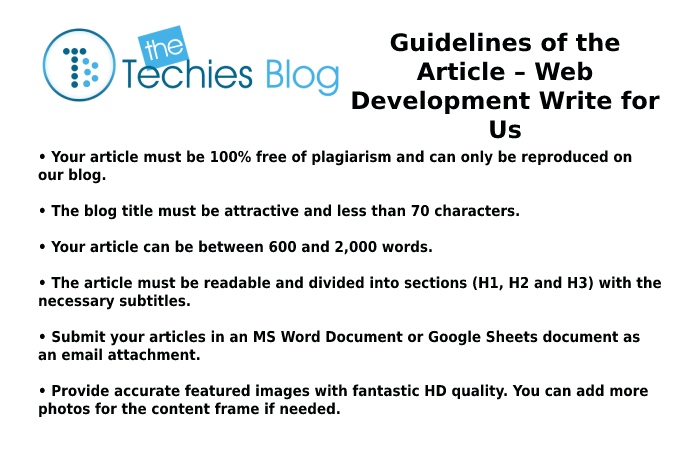 Guidelines of the Article – Web Development Write for Us