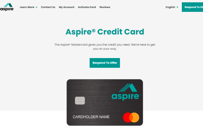 Requirement for Aspire Credit Card Acceptance Code