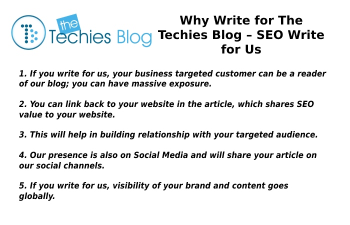 Why Write for The Techies Blog – SEO Write for Us