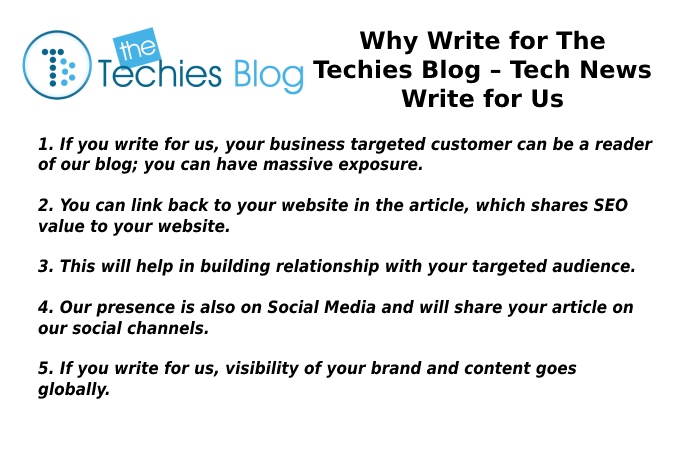 Why Write for The Techies Blog – Tech News Write for Us