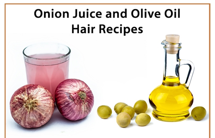 Onion juice and olive oil