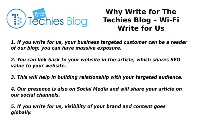 Why Write for The Techies Blog – Wi-Fi Write for Us