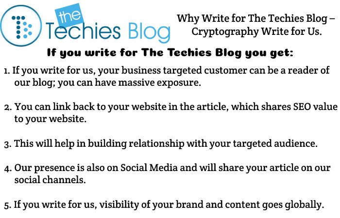 Why Write for The Techies Blog –  Cryptography Write for Us.