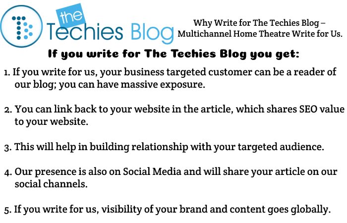 Why Write for The Techies Blog –  Multichannel Home Theatre Write for Us.
