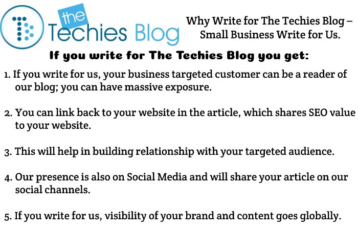 Why Write for The Techies Blog –  Small Business Write for Us.