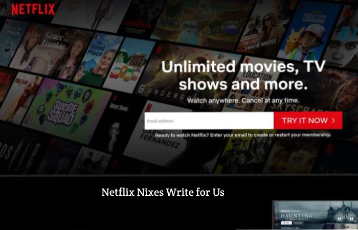 Netflix Nixes Write for Us guest posting – Submit and Contribute Post.